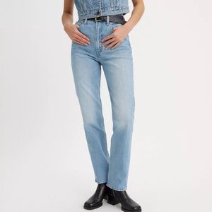 70'S HIGH SLIM STRAIGHT WOMEN'S JEANS
